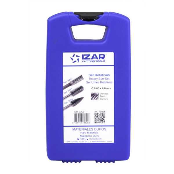Set 3 PCS. 9,6x6 mm Dent. 6 (Ref. 9260-51-54) -9200- IZAR