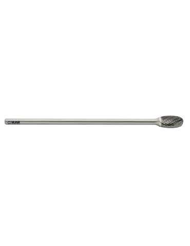 Fresa 09,60X06,00 mm Dent.6 Rotativa Metal Duro Tipo E Gota-Oval Larga -9237- IZAR