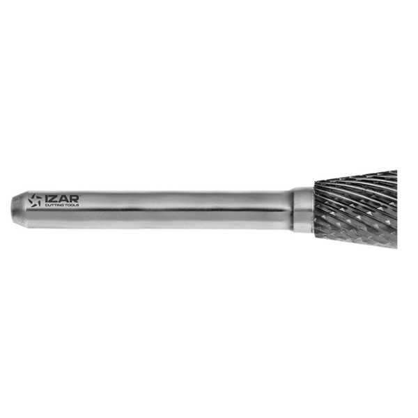 Fresa 03,00X03,00 mm Dent.3 Rotativa Metal Duro Tipo N Cono Invertido -9252- IZAR