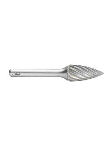 Fresa 12,70X06,00 mm Dentado Inox Rotativa Metal Duro Tipo G Ojiva -9254- IZAR