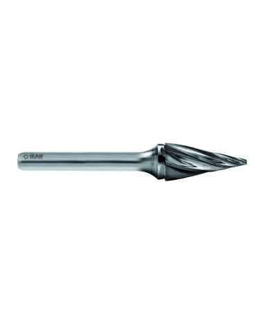 Fresa 06,00X06,00 mm Dent.6 Rotativa Metal Duro Tipo M Conica -9255- IZAR 2