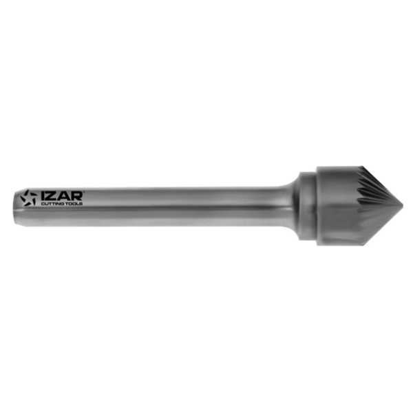 Fresa 06,00X06,00 mm Dent.3 Rotativa Metal Duro Tipo K Conica-90 -9256- IZAR