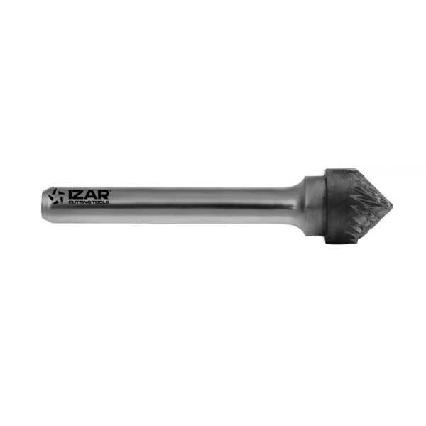 Fresa 06,00X06,00 mm Dent.3 Rotativa Metal Duro Tipo K Conica-90 -9256- IZAR