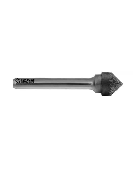 Fresa 06,00X06,00 mm Dent.3 Rotativa Metal Duro Tipo K Conica-90 -9256- IZAR