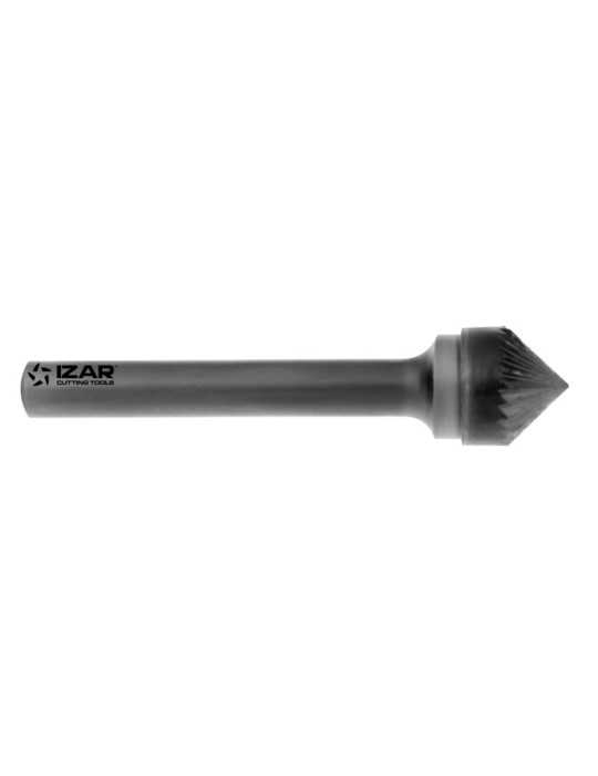 Fresa 06,00X06,00 mm Dent.3 Rotativa Metal Duro Tipo K Conica-90 -9256- IZAR