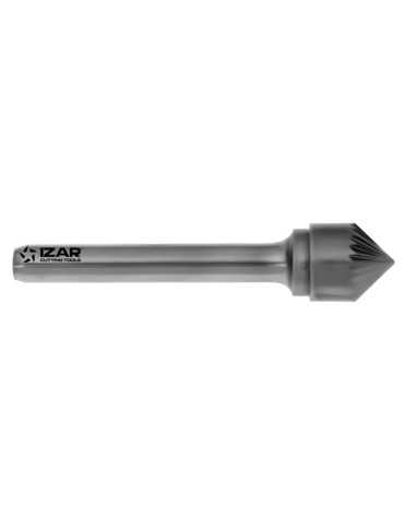 Fresa 06,00X06,00 mm Dent.4 Rotativa Metal Duro Tipo K Conica-90 -9256- IZAR 2