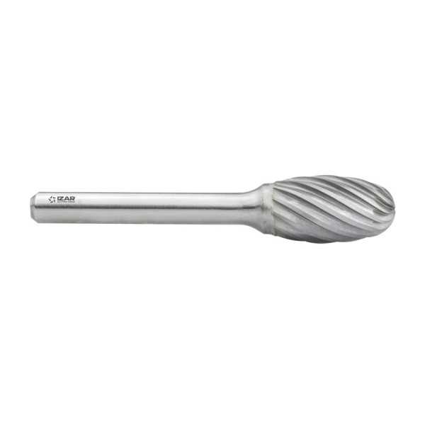 Fresa 12,70x06,00 mm Dentado Inox Rotativa Metal Duro Tipo E Gota-Oval -9257- IZAR