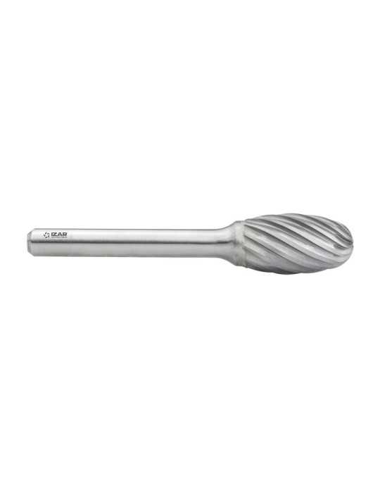 Fresa 12,70x06,00 mm Dentado Inox Rotativa Metal Duro Tipo E Gota-Oval -9257- IZAR