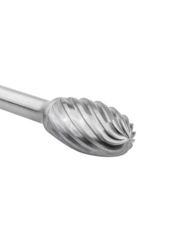 Fresa 12,70x06,00 mm Dentado Inox Rotativa Metal Duro Tipo E Gota-Oval -9257- IZAR 2