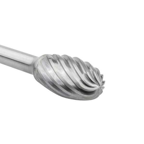 Fresa 12,70x06,00 mm Dentado Inox Rotativa Metal Duro Tipo E Gota-Oval -9257- IZAR