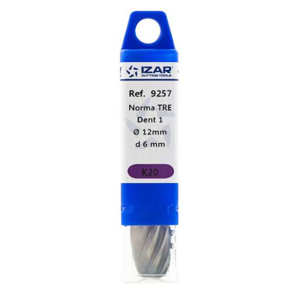 Fresa 12,70x06,00 mm Dentado Inox Rotativa Metal Duro Tipo E Gota-Oval -9257- IZAR