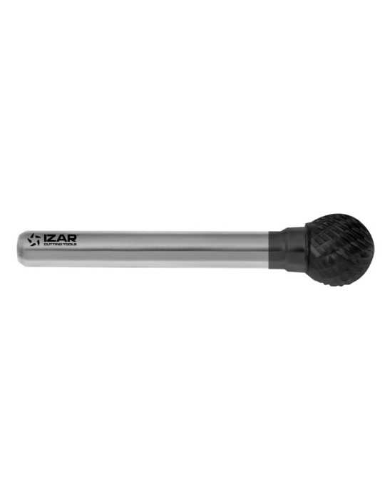 Fresa 03,00X03,00 mm Dent.6 Rotativa Metal Duro Tipo D Esferica -9258- IZAR