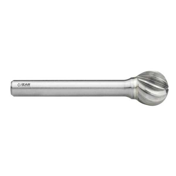 Fresa 09,60X06,00 mm Dentado Inox Rotativa Metal Duro Tipo D Esferica -9258- IZAR