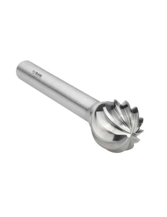 Fresa 09,60X06,00 mm Dentado Inox Rotativa Metal Duro Tipo D Esferica -9258- IZAR