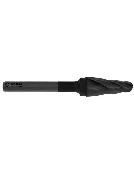 Fresa 06,00X06,00 mm Dent.1 Rotativa Metal Duro Norma-KEL (L) Conica Redondeada -9267- IZAR
