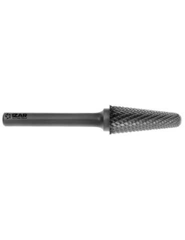 Fresa 10,00X06,00 mm Dent.4 Rotativa Metal Duro Norma-KEL (L) Conica Redondeada -9267- IZAR
