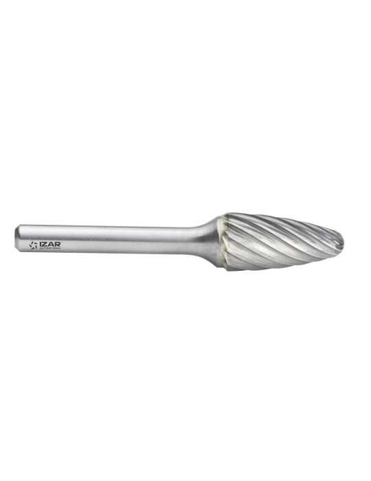 Fresa 12,70X06,00 mm Dentado Inox Rotativa Metal Duro Norma-RBF (F) Ojiva Redondeada -9268- IZAR