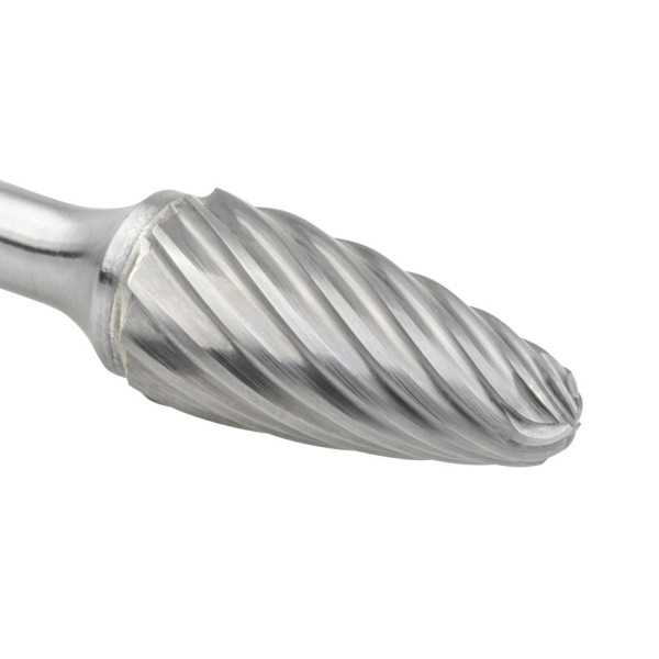 Fresa 12,70X06,00 mm Dentado Inox Rotativa Metal Duro Norma-RBF (F) Ojiva Redondeada -9268- IZAR