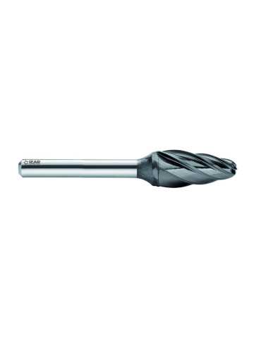 Fresa 16,00X06,00 mm Dent.1 Rotativa Metal Duro Norma-RBF (F) Ojiva Redondeada -9268- IZAR
