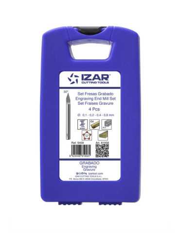 Fresa Set 030 (0,1-0,2-0,4-0,8 mm) Grabado -9459- IZAR 2