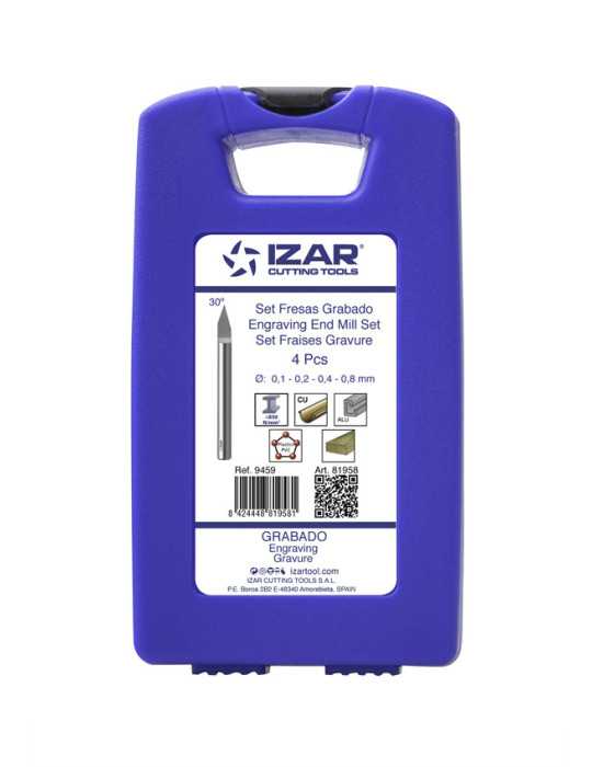 Fresa Set 030 (0,1-0,2-0,4-0,8 mm) Grabado -9459- IZAR
