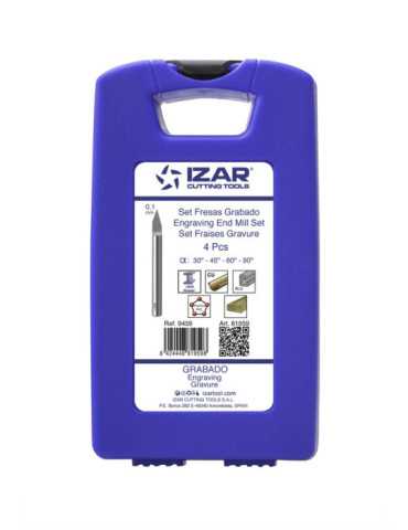 Fresa Set 0,10 mm (30-45-60-90) Grabado -9459- IZAR 2