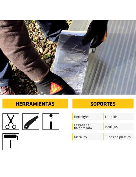 SikaMultiSeal BT Gris 100 mm Rollo 10 m SIKA