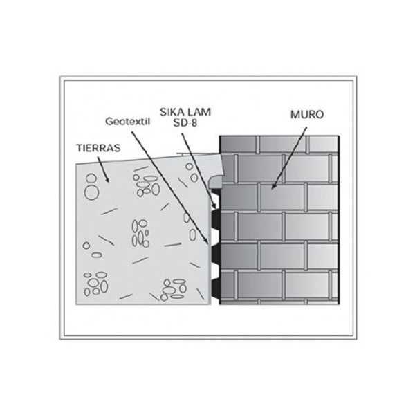 Sika Lam SD-8 Plus Marrón Rollo 2 x 20 m SIKA