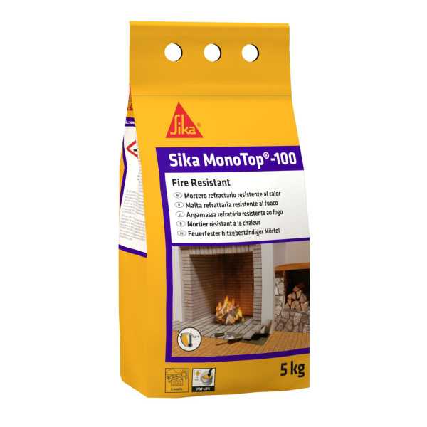 SikaMonoTop-100 Fire Resistant Gris Saco 25 Kg SIKA