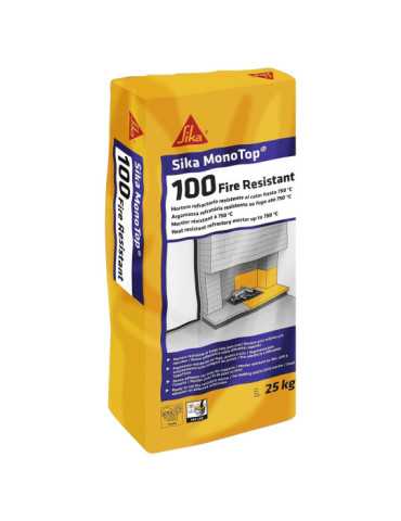 SikaMonoTop-100 Fire Resistant Gris Saco 25 Kg SIKA 2