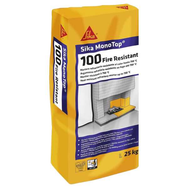 SikaMonoTop-100 Fire Resistant Gris Saco 25 Kg SIKA