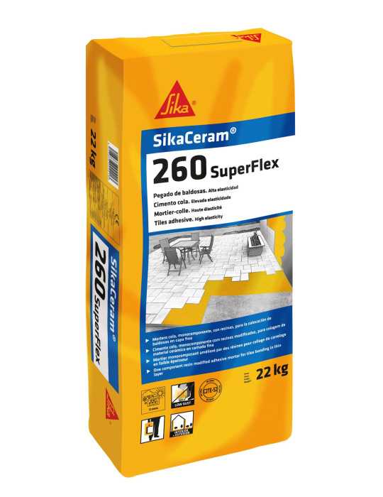 SikaCeram-260 SuperFlexible Blanco Saco 20 Kg SIKA