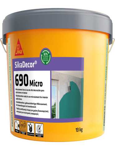 SikaDecor-690 Micro Blanco Cubo 13 Kg SIKA