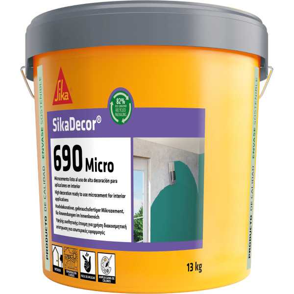SikaDecor-690 Micro Blanco Cubo 13 Kg SIKA