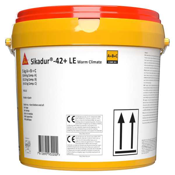 Sikadur-42+ LE Warm Climate (ABC) Cubo 5 Kg SIKA
