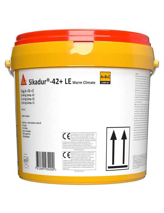 Sikadur-42+ LE Warm Climate (ABC) Cubo 5 Kg SIKA