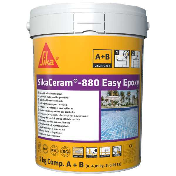 SikaCeram-880 Easy Epoxy (AB) Blanco Lote 5 Kg SIKA