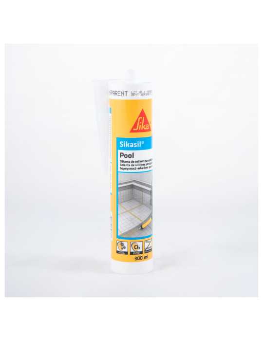 Lote de 3 unidades Sikasil Pool transparente 300 ML Cartucho SIKA