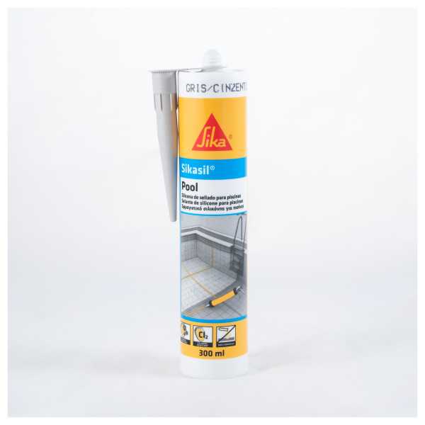 Lote de 3 unidades Sikasil Pool transparente 300 ML Cartucho SIKA