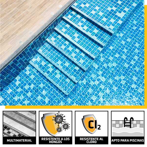 Lote de 3 unidades Sikasil Pool transparente 300 ML Cartucho SIKA