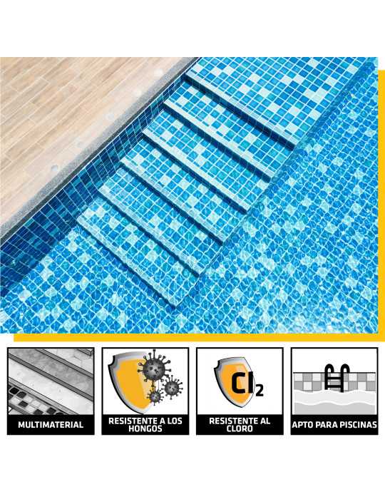 Lote de 3 unidades Sikasil Pool transparente 300 ML Cartucho SIKA