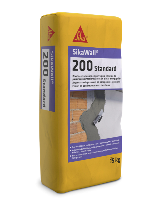 Lote de 3 unidades SikaWall-200 Standard 15 KG Saco SIKA