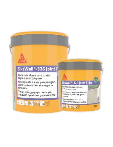 Lote de 4 unidades SikaWall-326 Joint Filler C20 Pl 7KG 7 KG Cubo SIKA 2