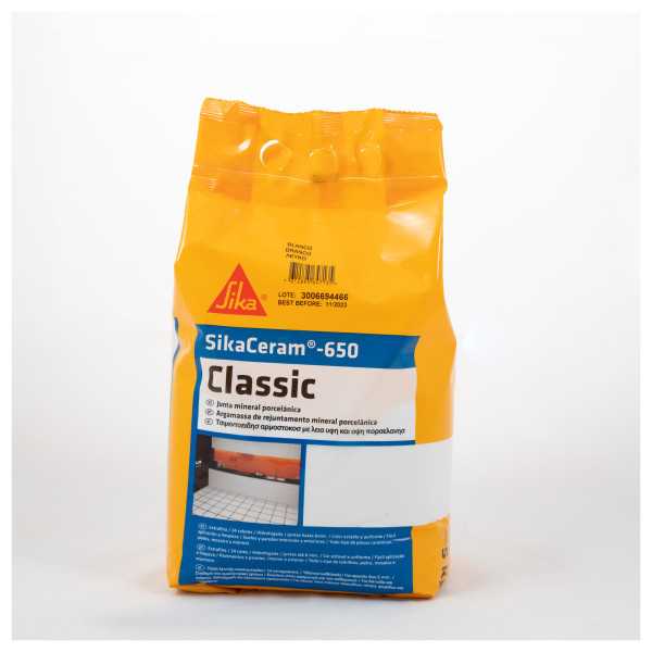 Lote de 5 unidades SikaCeram-650 Classic sand 5 KG Saco SIKA