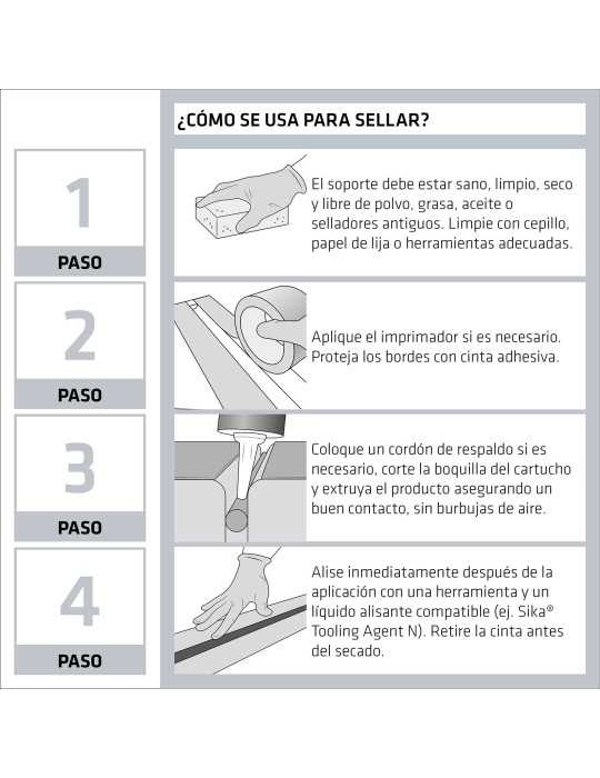 Lote de 4 unidades Sikaflex-11FC Purform blanco 600 ML Unipac SIKA