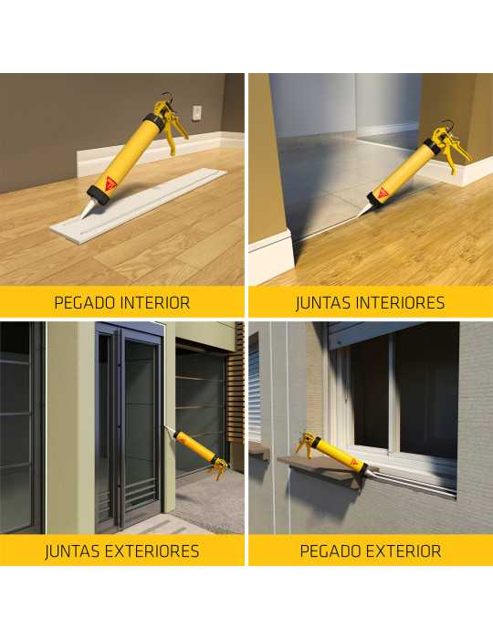 Lote de 6 unidades Sikaflex-11FC Purform blanco 300 ML Unipac SIKA