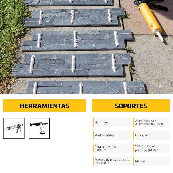 Lote de 5 unidades Sikaflex-116 High Grab SIKA