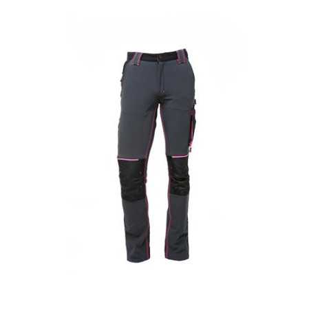 Pantalon mujer U-POWER Slim Fit Lady grey fucsia carb Talla M