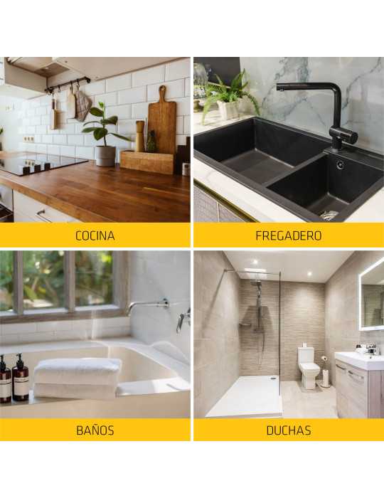 Lote de 5 unidades SikaSeal 175 Baños & Cocinas transparente SIKA