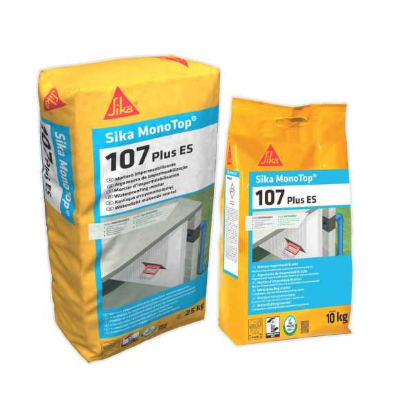 Lote de 2 unidades SikaMonotop - 107 Plus ES 10 Kg SIKA